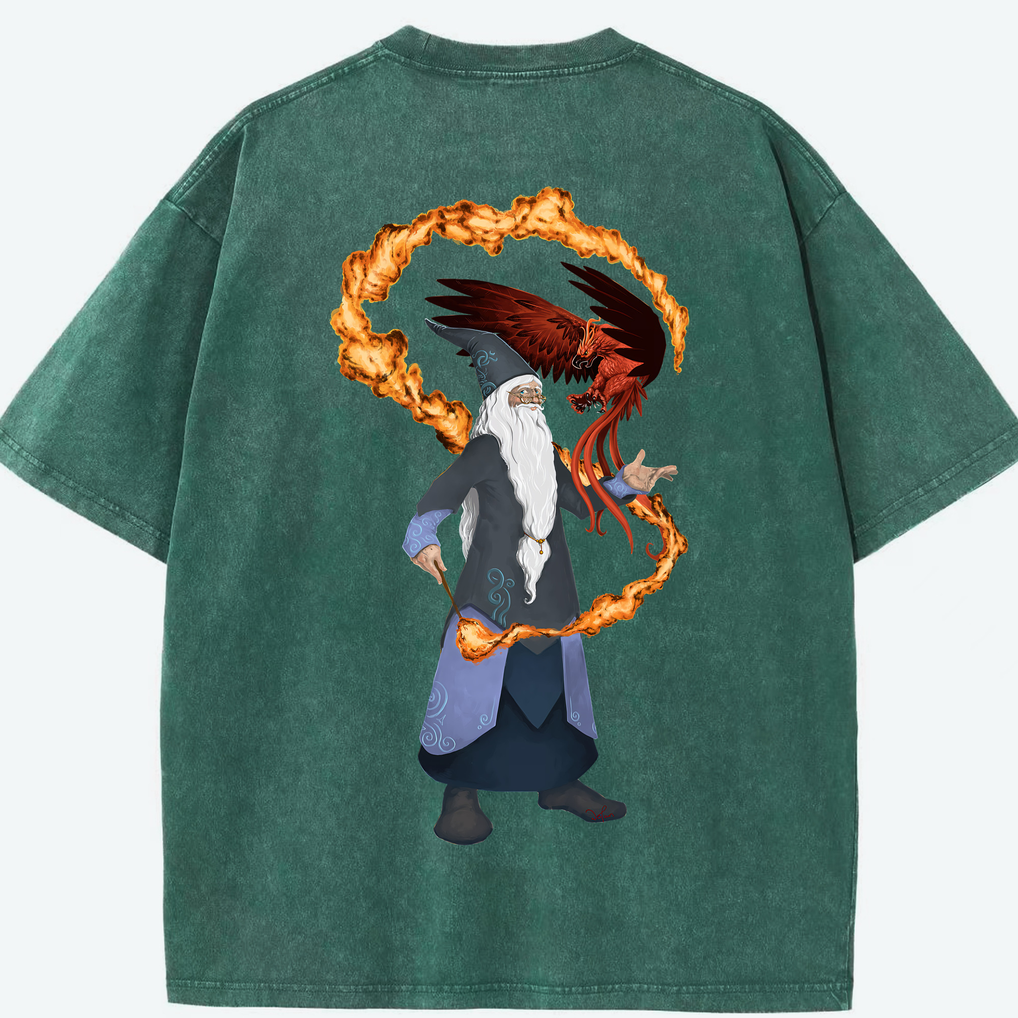 （画像用） Harry Potter ハリー・ポッターシリーズ 綿100% ヴィンテージ風 半袖Tシャツ（背面プリント）